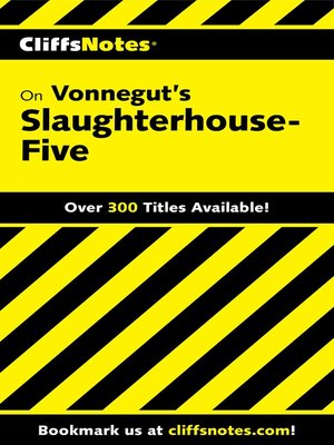 cover image of CliffsNotes on Vonnegut's Slaughterhouse-Five